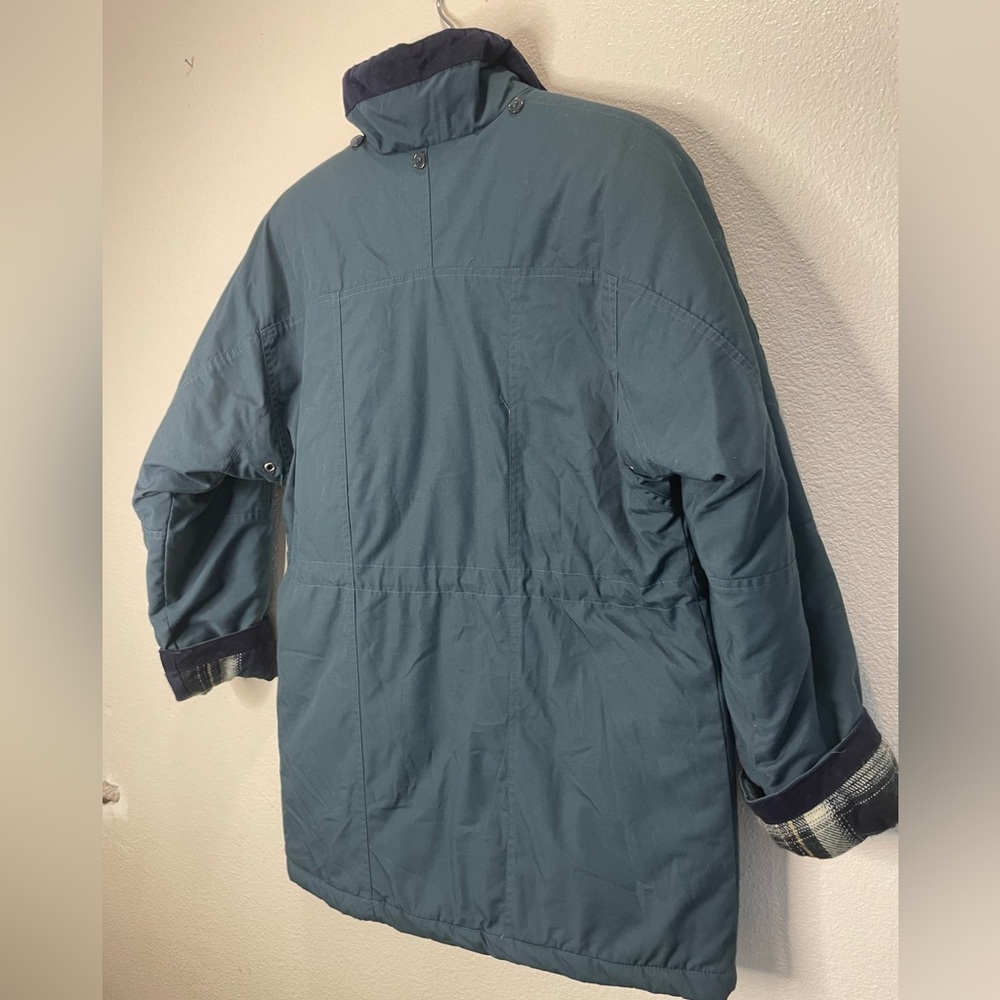 Vintage 90s Basic Editions Green Jacket With Navy… - image 7